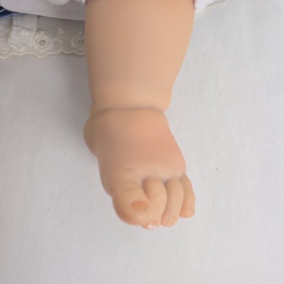 Vintage BERENGUER Reborn Baby Girl Doll 19” Eyelashes Weighted‎ Mohair Blond - Picture 9 of 16